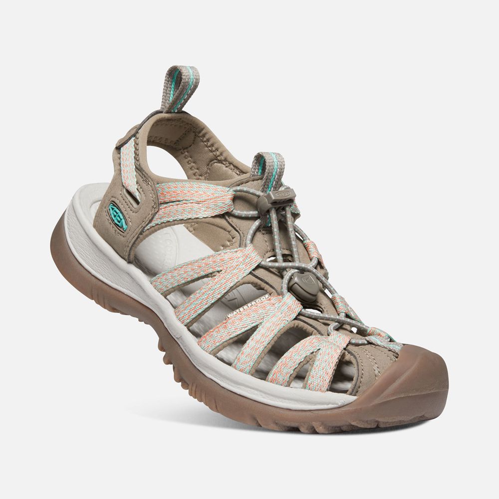 Sandales de Randonnée Keen Femme Beige/Corail | Whisper | PEXZU-8179